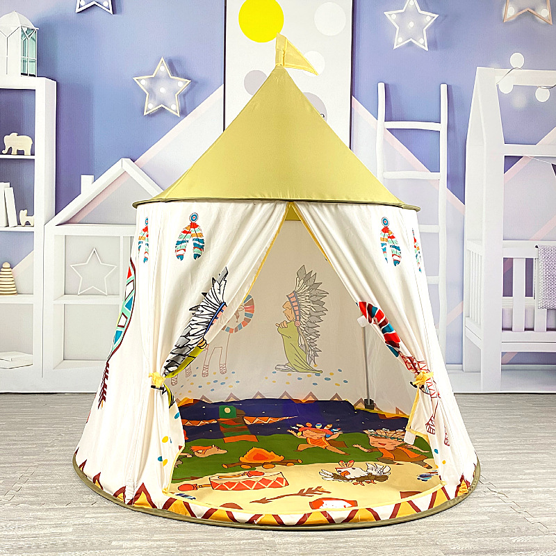 Authentic Children's Tent Indoor Home Indian Yurt Baby Play House Toy Kindergarten Game House