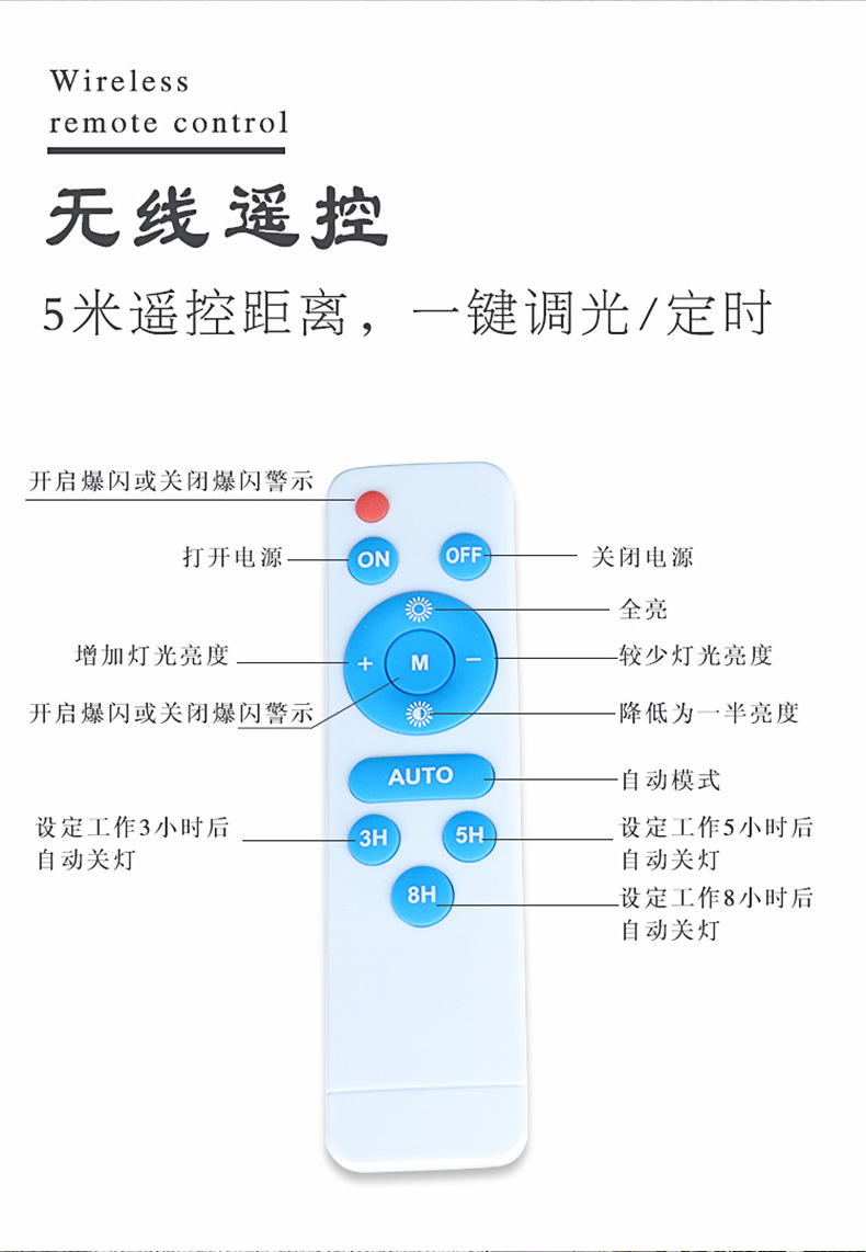 太阳能灯遥控器图解图片