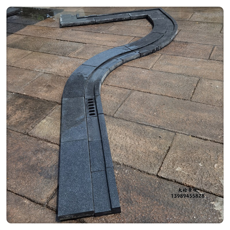 成品pc排水沟预制混凝土导流槽仿黄金麻300*150*40/60