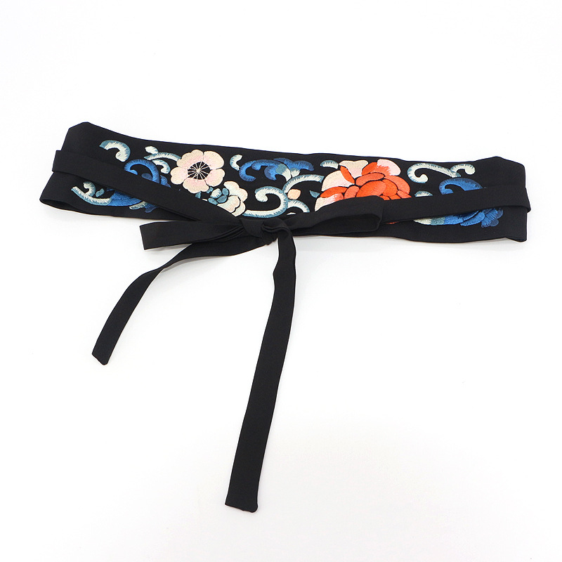 古风刺绣汉服腰封 女民族风装饰配裙子夏百搭古装腰带宽外搭束腰