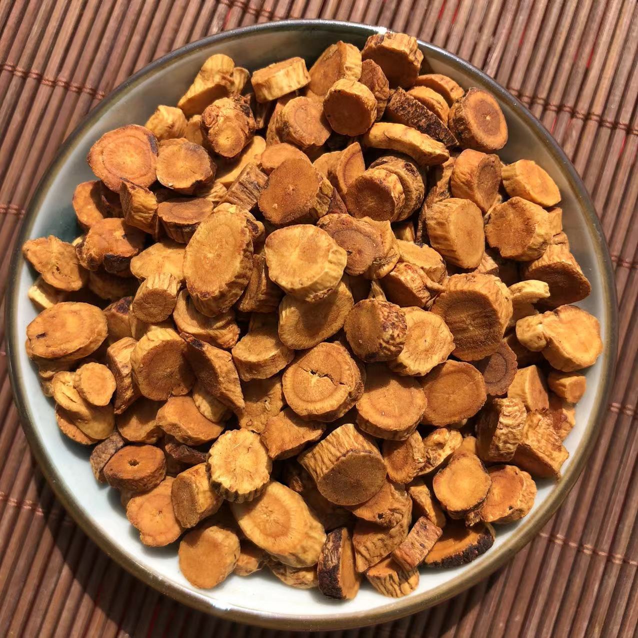 徽信远道地内蒙炙黄芪中药材黄芪不熏硫磺炙黄芪圆片