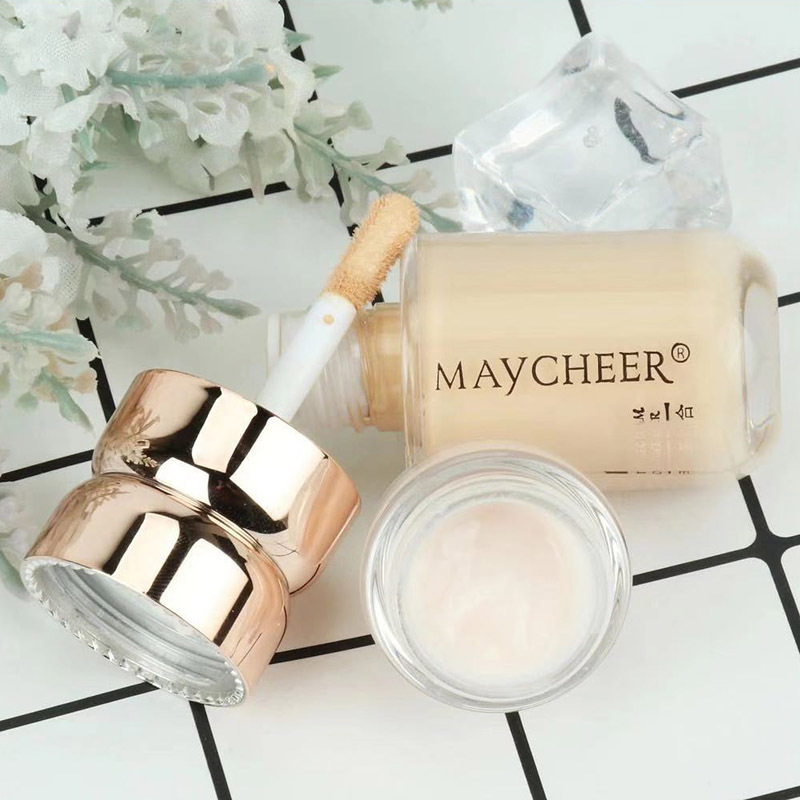 美茜儿抹平霜 遮瑕液双头妆前乳隐形毛孔磨平霜保湿滋润遮瑕隔离