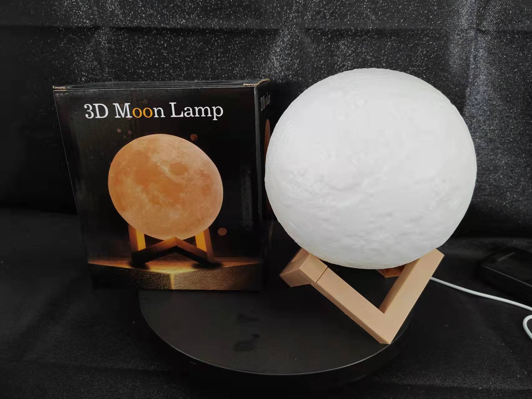 Diy Lantern Moon Light Diy Studio Children's Supplies Foreign Trade Stall Led Girl Heart Moon-Light Lamp Small Night Lamp