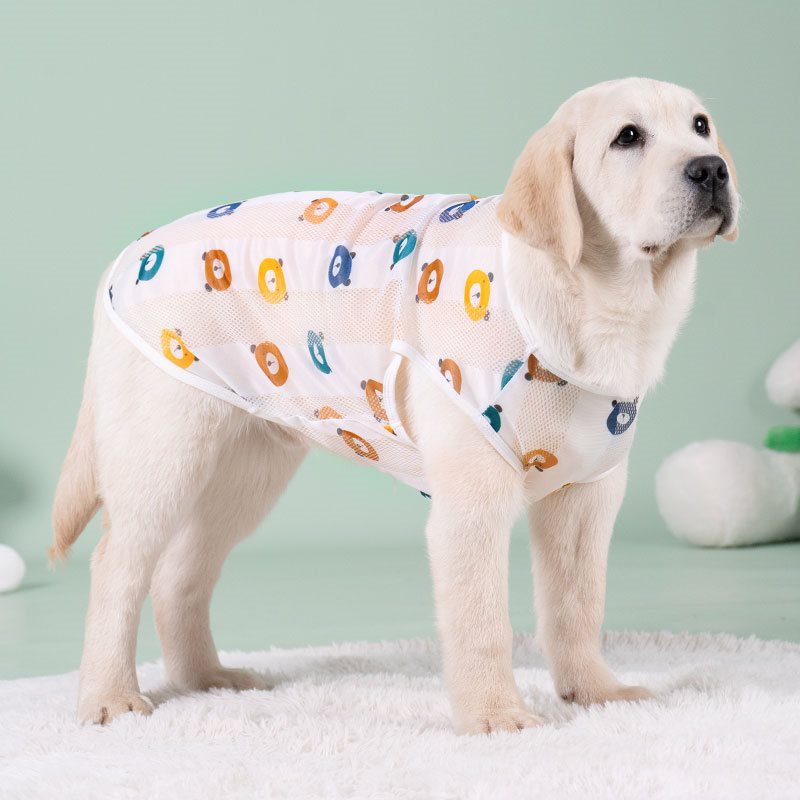 宠物狗狗衣服夏季薄款金毛拉布拉多萨摩耶边牧犬防晒背心中大型犬