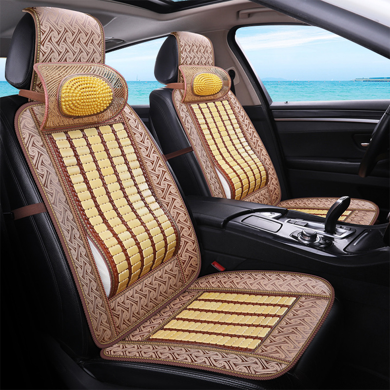 汽车坐垫竹垫夏天凉垫夏季凉 竹片座垫皮卡车面包车座垫货车通用