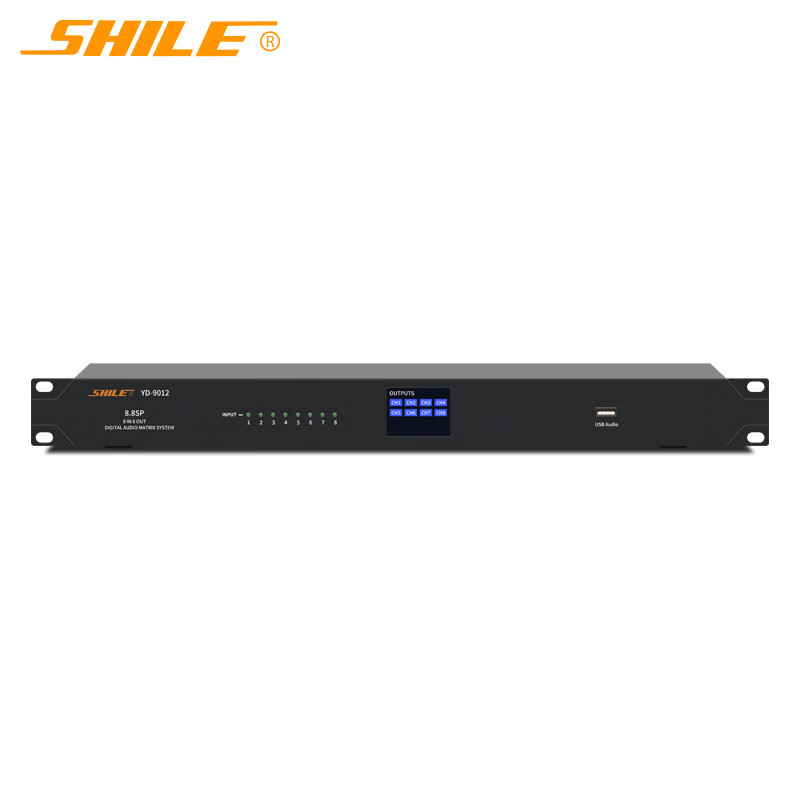 狮乐（SHILE）YD-9012音频处理器数字DSP信号处理器防啸叫48V供电