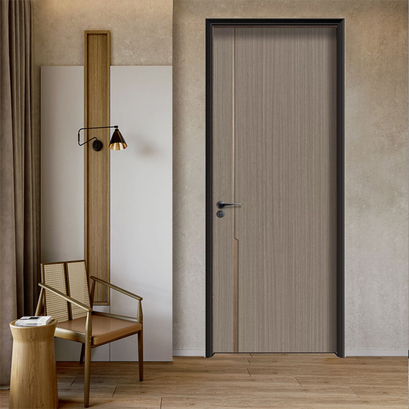 室内门 实木复合门 套装门 简约零度碳晶板木门 铝木房间门生态门