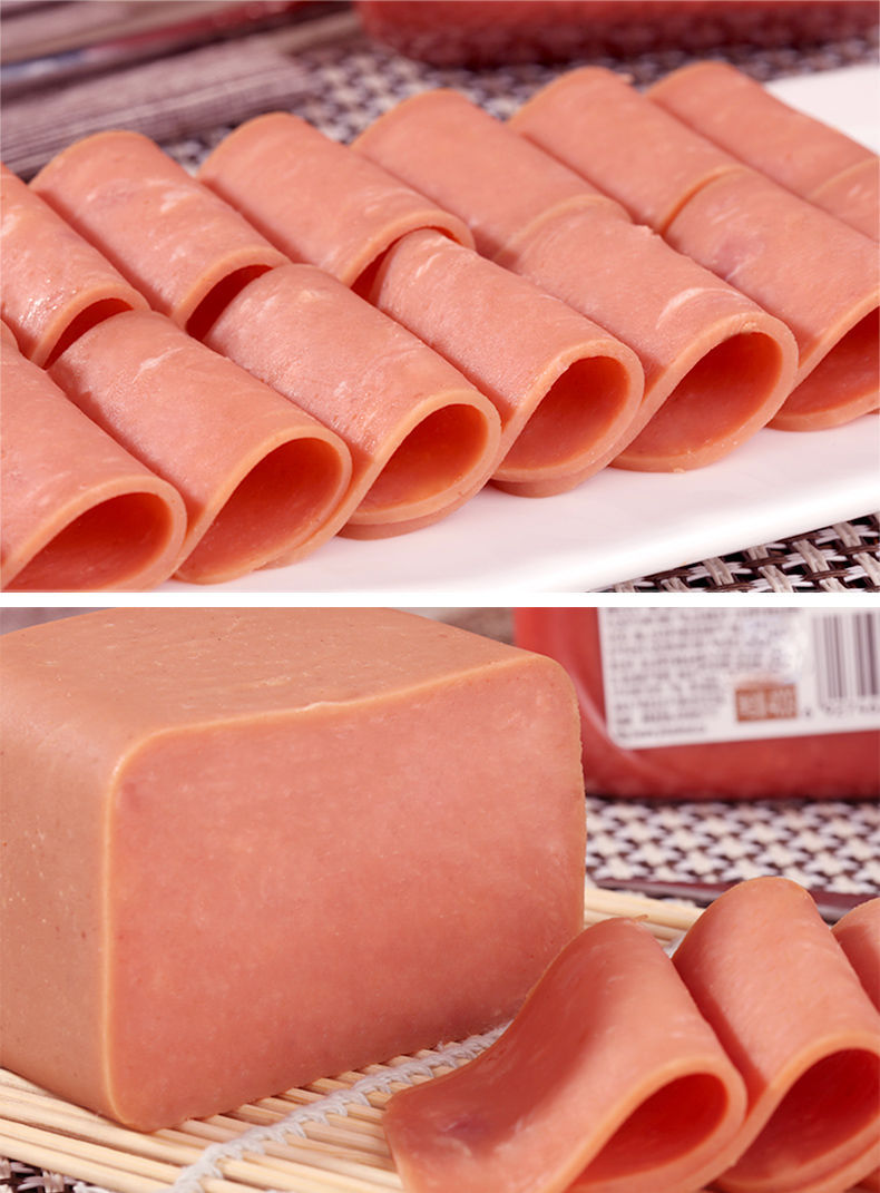 三文治火腿肠400g 方火腿手抓饼早餐 午餐肉切片