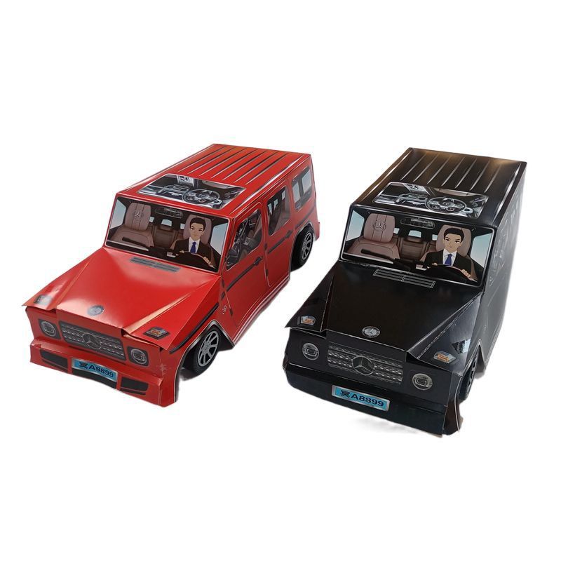 删祭祀纸扎汽车奔驰越野大g成品立体跑房车烧纸祭祖祭奠过年清明