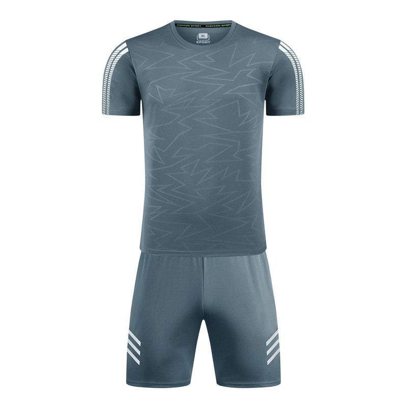 2024男装夏天短袖t恤运动服宽松休闲裤超大码套装跑步服速干衣裤