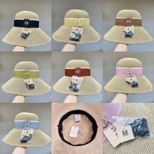 日本紫外线草帽女可折叠防晒帽子夏天沙滩遮阳太阳帽大头围