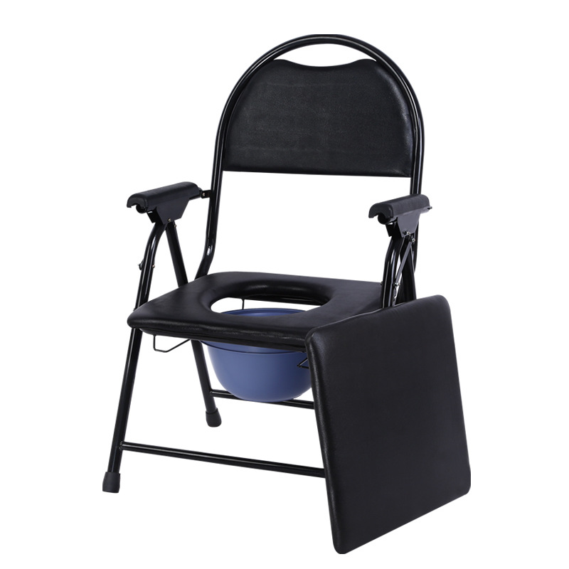 厂家批发家用老人坐便椅孕妇老年人卫生间沐浴椅加厚移动坐厕椅