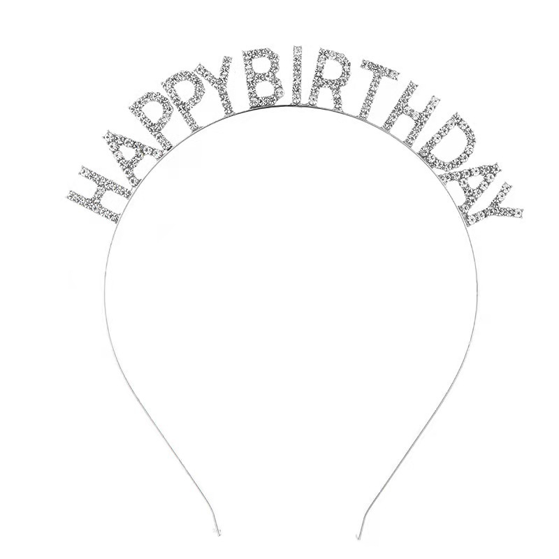 European and American Birthday Party Headdress Hair Hoop Female Letter Happy Birthday Happy Birthday Headband Women's