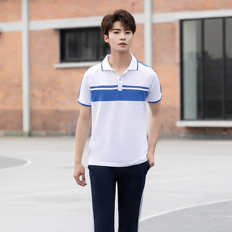 春夏季新款中学生校服高中生短袖校服初中毕业班服运动小学生校服