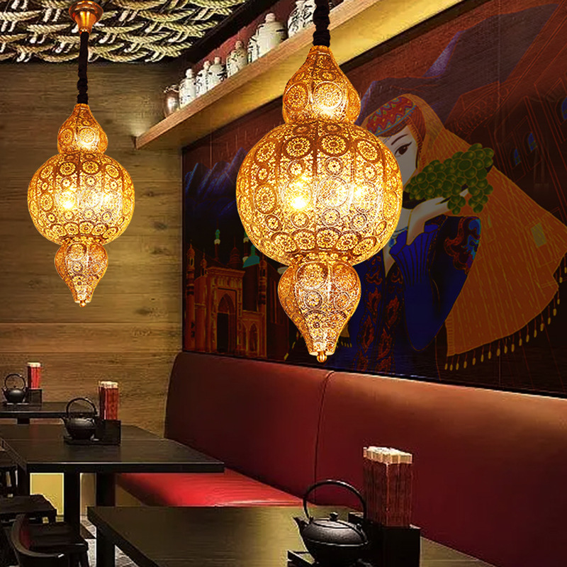 Thai Style Chandelier Southeast Asian Restaurant Bar Quiet Bar B & B Inn Decorative Chandelier Exotic Style Xinjiang Lamp