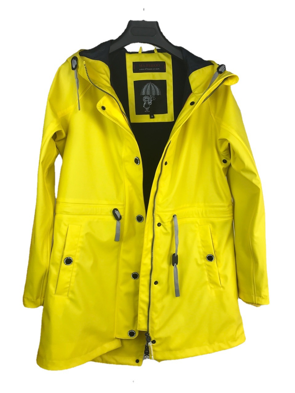 冬季袋装摩托车均码品牌徒步雨披成人女士连体雨衣可以黄色pu雨衣