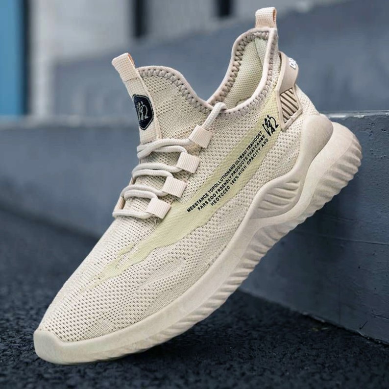 Factory Sneaker Wholesale Men's New Breathable Popular Spring and Autumn Sneakers Sneaker Flying Woven Casual Mesh Cloth Shoes Generation Hair