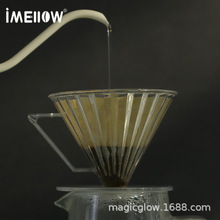 V60树脂滴漏分享壶透明过手冲单品咖啡精灵导流咖啡滤杯