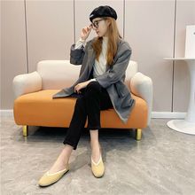 韩版女式板鞋平底鞋超萌甜美可爱猫狗彩色时尚搭配圆头浅口潮鞋
