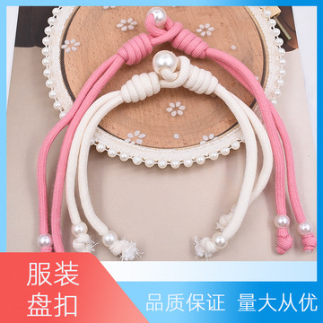 珍珠盘扣长尾汉服民族风简约纽扣旗袍呢大衣女外套装饰对扣-阿里巴巴