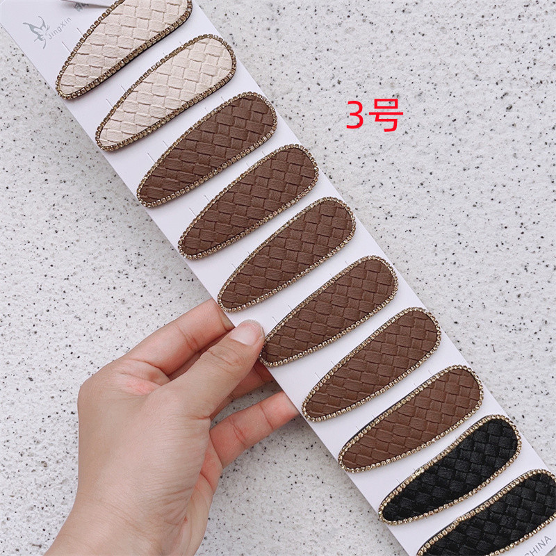 New Style Headdress Clip Barrettes Bangs BB Clip Korean Style Elegant Female Side Back Head Clip Square Autumn and Winter Hairpin