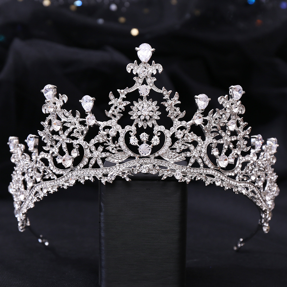 新款公主生日女王冠锆石款婚礼皇冠 新娘头饰结婚发饰婚纱头饰品