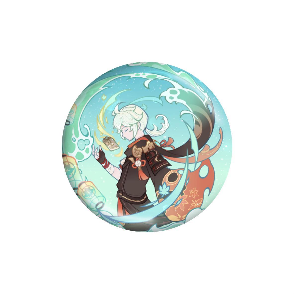 原神genshin周边吧唧马口铁徽章二次元游戏亚克力挂件温迪钟离