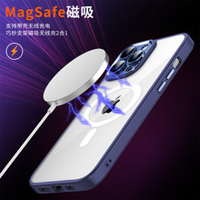 护镜鹰眼适用苹果14镜头膜MagSafe磁吸手机壳精孔亚克力iphone 13