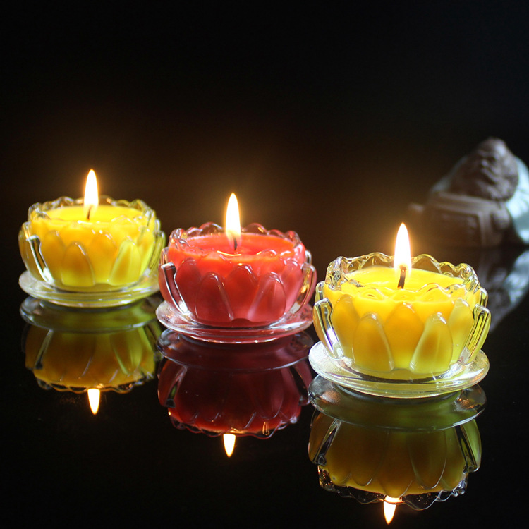 平底莲花灯供佛灯家用祈福灯玻璃杯8小时酥油灯苏油灯佛供灯-阿里巴巴