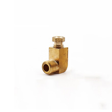 4mm 6mm 8mm OD Brass 90 Degree Elbow Compression Ferrule跨境