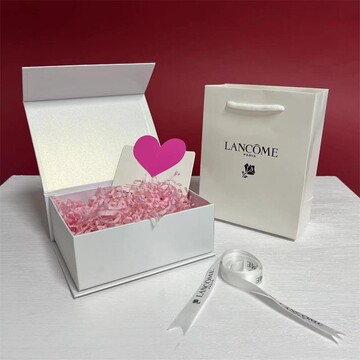 兰寇白色翻盖香水口红礼盒手袋-阿里巴巴