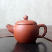 原矿大号容量宜兴手拉壶紫砂朱泥壶茶壶陶瓷小号功夫茶具泡茶器