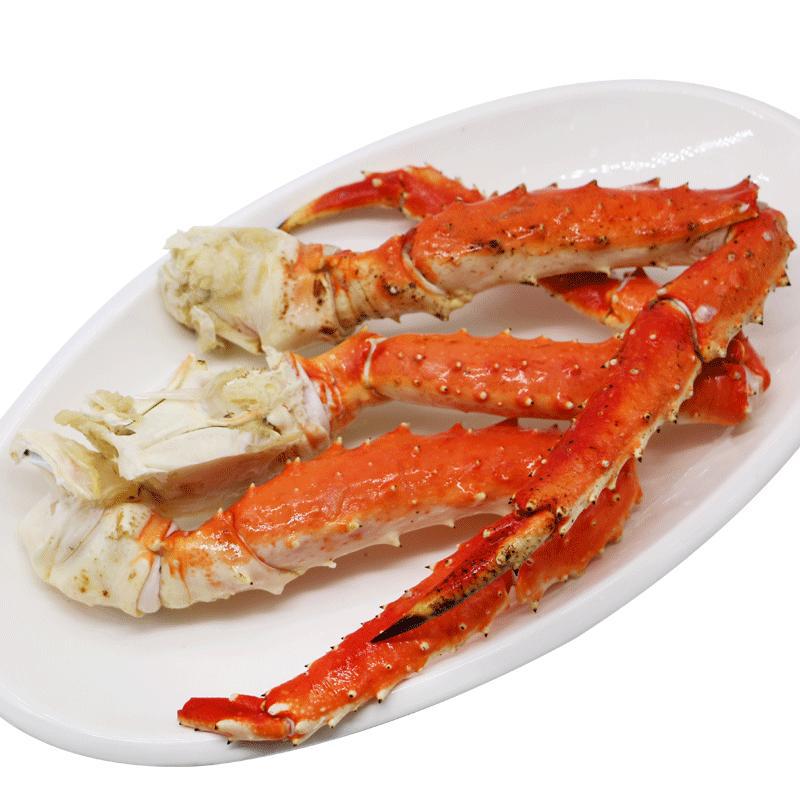 批发冻品阿拉斯加帝王蟹脚长脚蟹钳螃蟹钳海蟹钳蟹脚熟冻帝王蟹足
