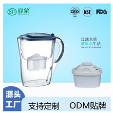 厂家直销定制净水器2.6L净水壶活性炭前置过滤器便携式净水器268