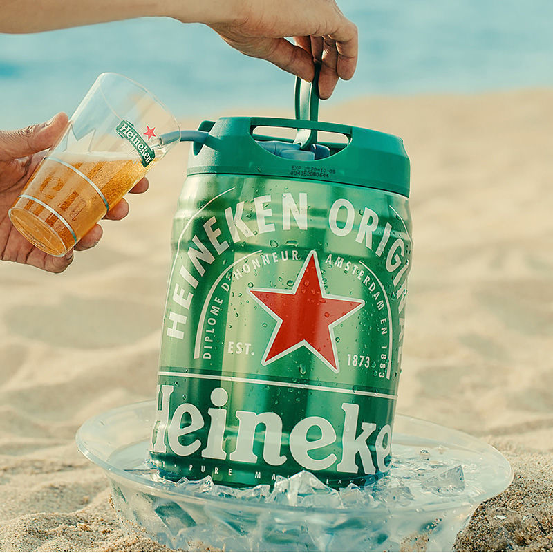 【欧洲原瓶】铁金刚桶5l啤酒荷兰海尼根扎啤特价