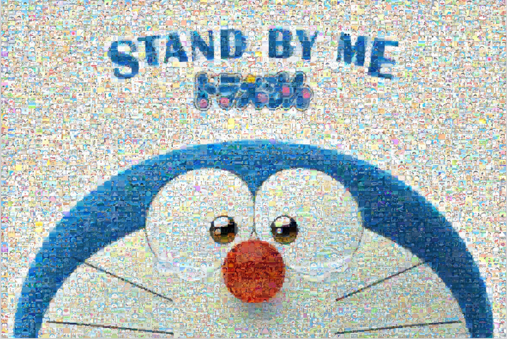 哆啦a梦马赛克拼图木质1000片益智成人玩具动漫机器猫叮当猫