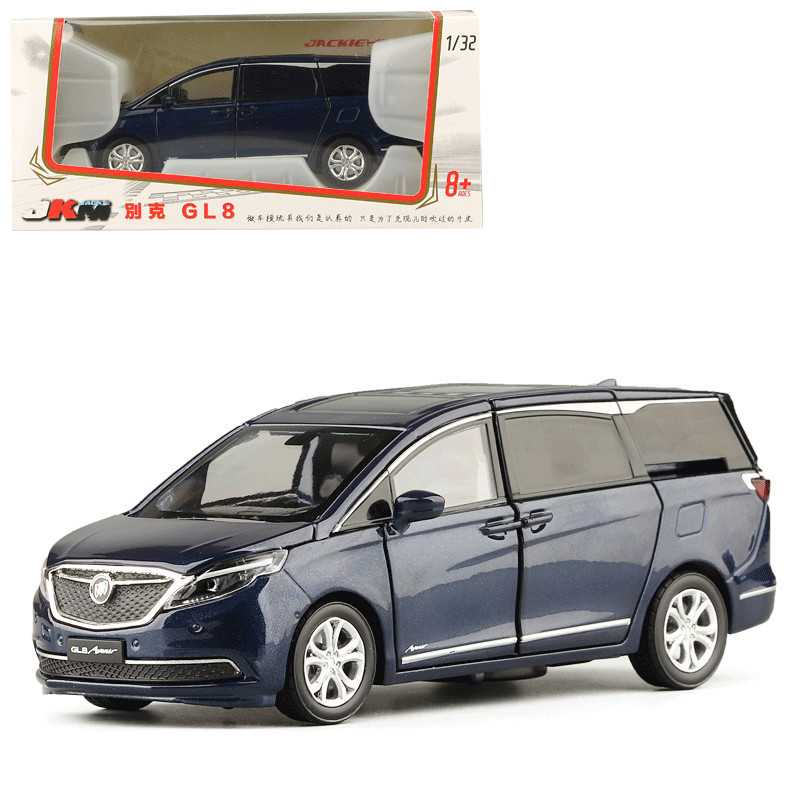 jkm1:32别克gl8艾维亚合金车模转向避震六开仿真汽车模型儿童玩具