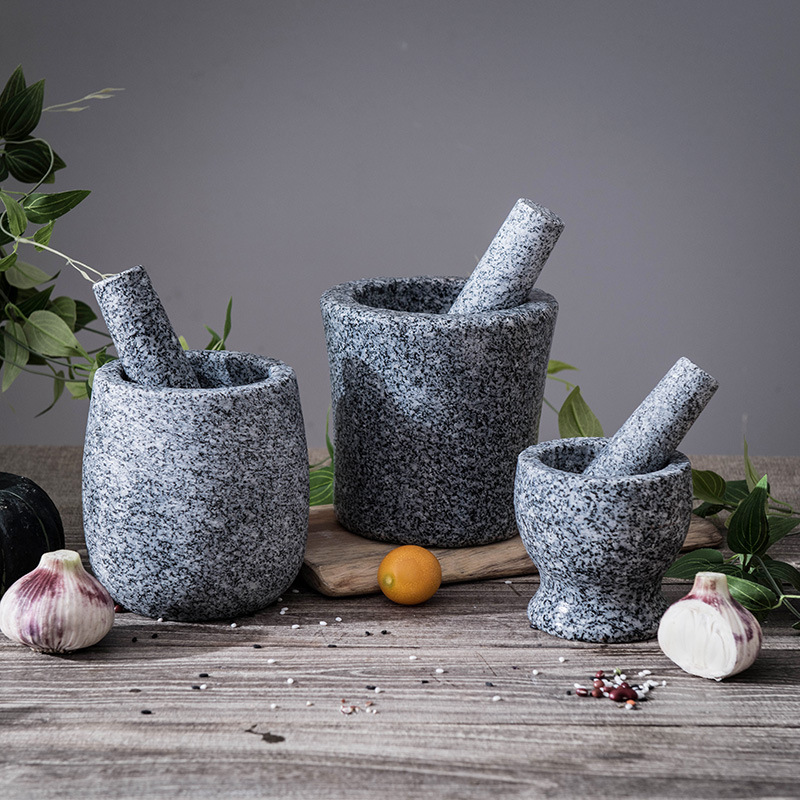 对窝子家用石头捣蒜器石臼 老式 石窝蒜臼子家用 老式 青石捣药4