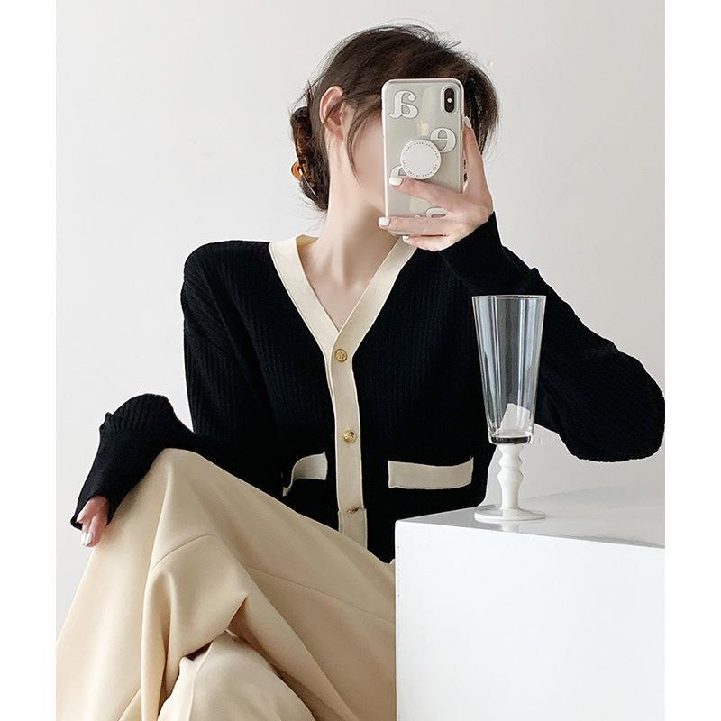 Classic Style Coat Sweater Women's Korean-Style Simple New Autumn and Winter Women's Clothing Sweater Cardigan 2023 Loose Temperament