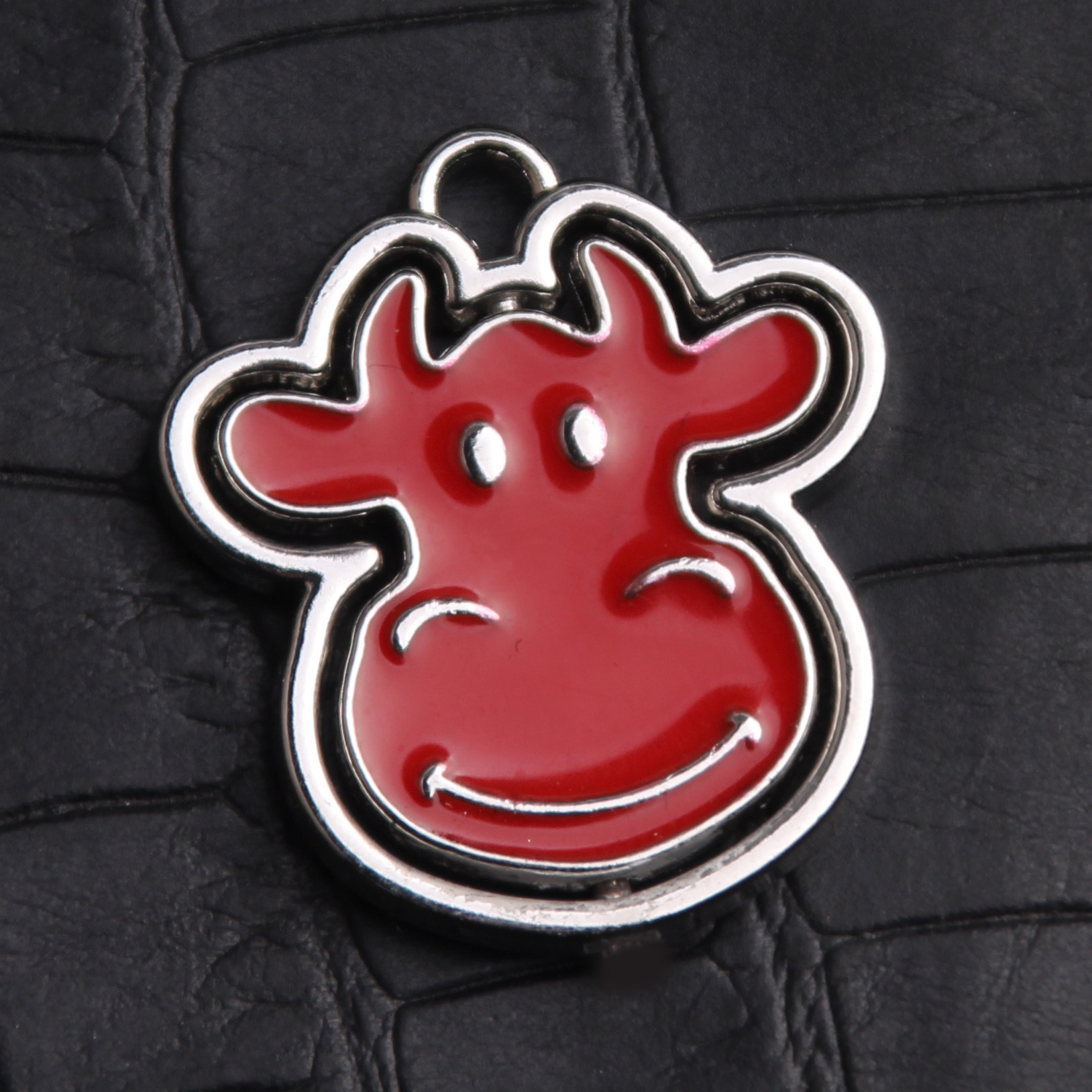 抖音网红ins嘻哈旋转牛头项链牛转乾坤复古个性锌合金吊坠批发