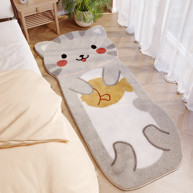 Bedroom Carpet Shiba Inu Children's Room Layout Blanket before Bed Master Bedroom Floor Mat Ins Girl Winter Bedside Blanket Thickened