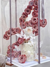 节蝴蝶蛋糕装饰手工DIY铁丝可定型螺旋铝丝花架玫瑰摆件插件批发