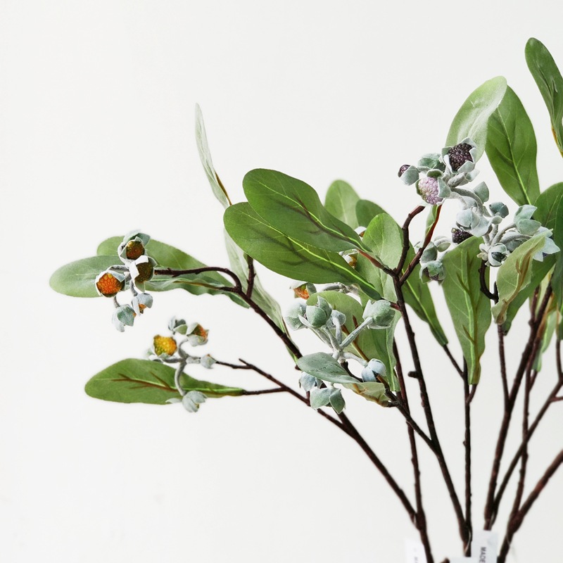 北欧清新仿真花 结香果黄瑞香 美式仿真花样板间花材仿真绿植
