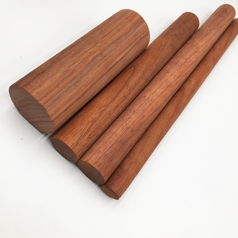 红花梨圆木棒挂衣杆瑜伽棍开背棍圆木棍 diy手工模型材料家具配件