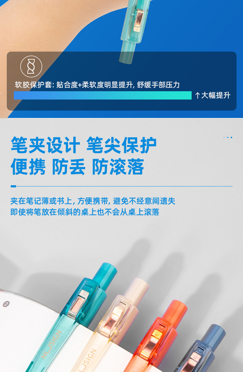 5mm子弹头学生写字办公签字笔