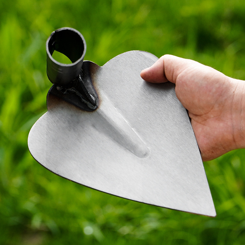 三角锄开沟起垄锄松挖土开荒拉锄尖头挖沟农用翻地农具全钢尖锄头