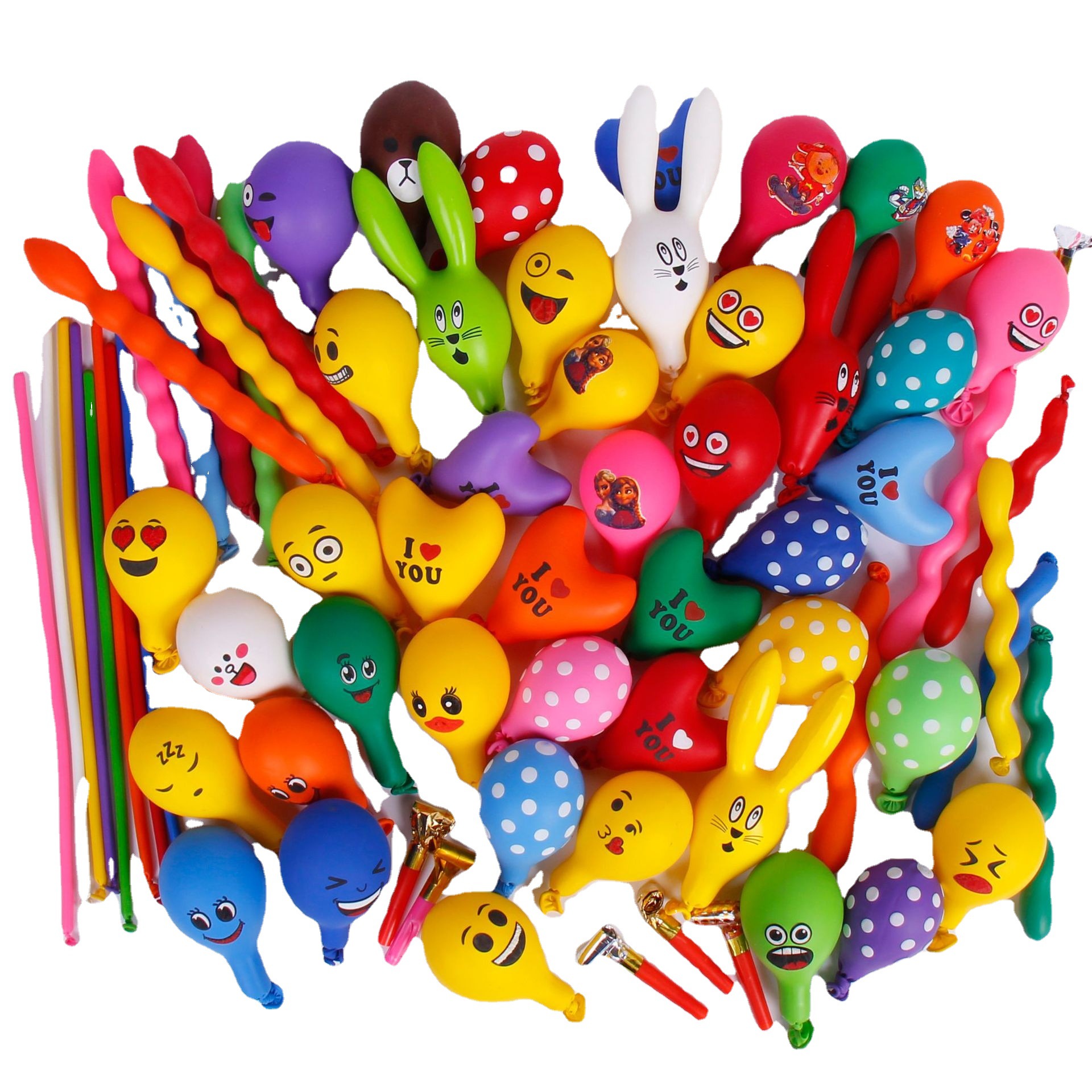Factory Wholesale 10-Inch Colorful Children's Balloon Kindergarten Activity Theme Decoration Funny Animals Cartoon Balloon