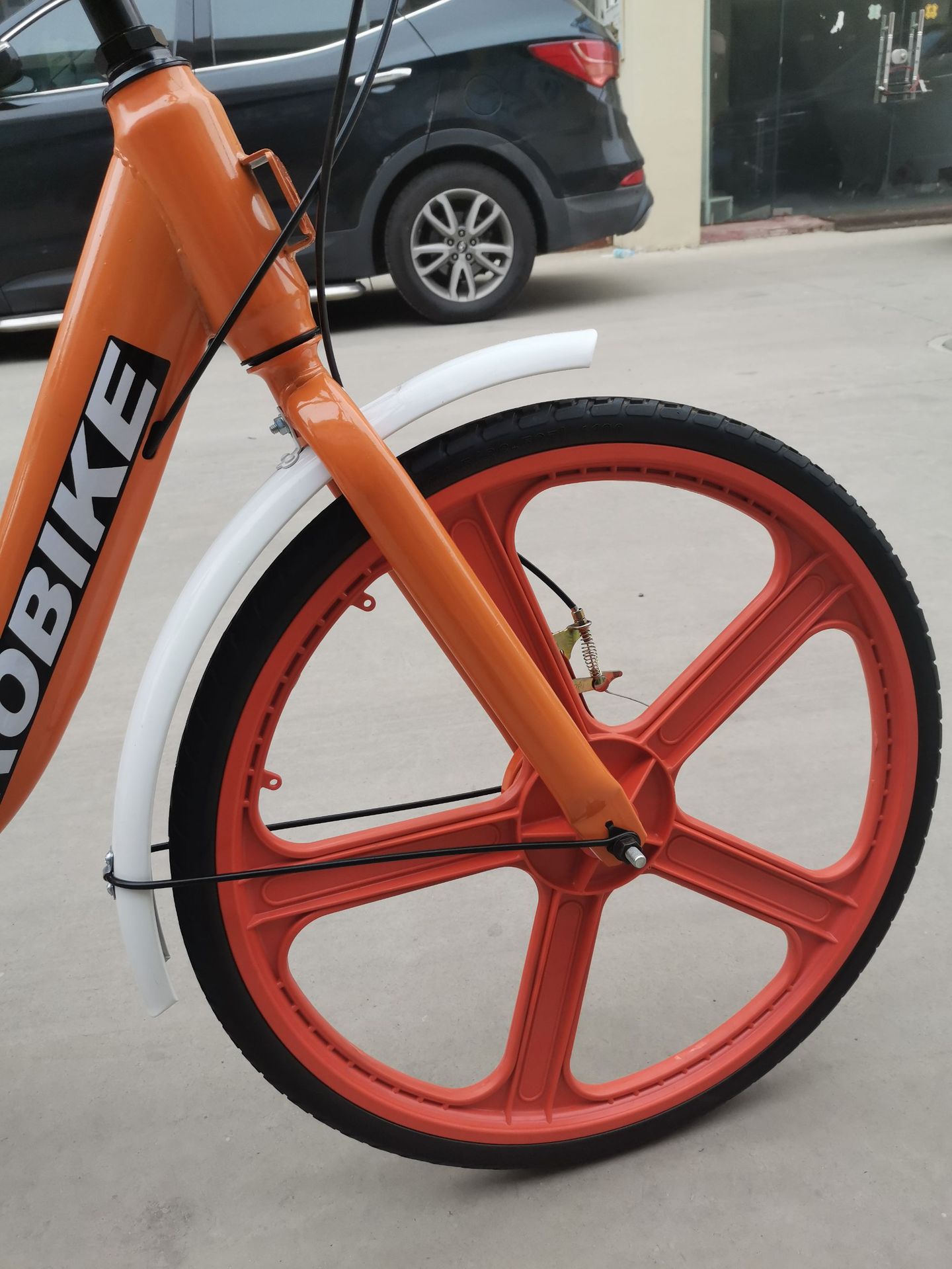 现货男女式学生脚踏车共享单车24寸实心轮胎塑钢一体轮车圈自行车