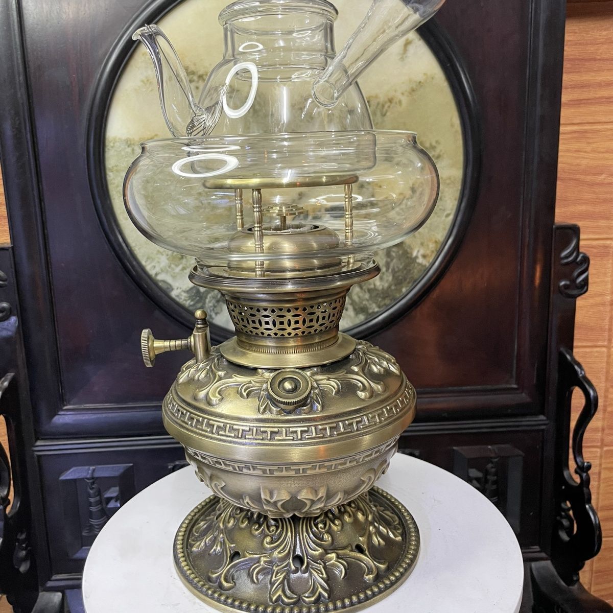 空气灯煤油灯茶炉 潮汕工夫茶纯铜茶灯 煮水煮茶器精品茶具