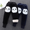 baby cotton-padded trousers Boy three layers Plush thickening girl trousers children Winter clothes Exorcism Children baby Cotton clip keep warm